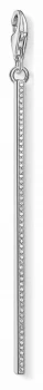 Image of Thomas Sabo Sterling Silver Vertical Bar White Zirconia Jewellery