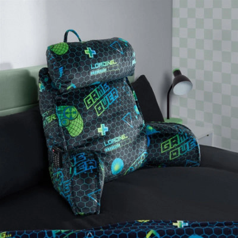 Image of OHS OHS Cuddle Cushion Back Lumbar Support Head Rest Bed Reading Pillow Arms in Green Green One Size Unisex 5027434231034