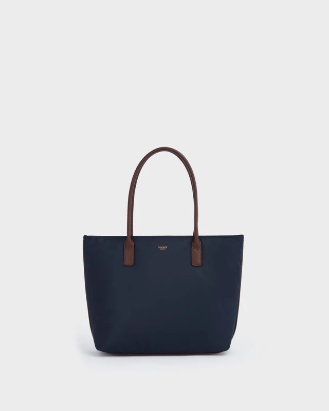 Image of OSPREY LONDON Womens The Voyage Nylon Tote Bag in Navy Navy Female One Size