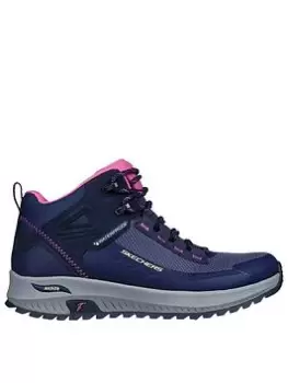 Image of Skechers Arch Fit Discover Ankle Boots - Navy, Size 4, Women
