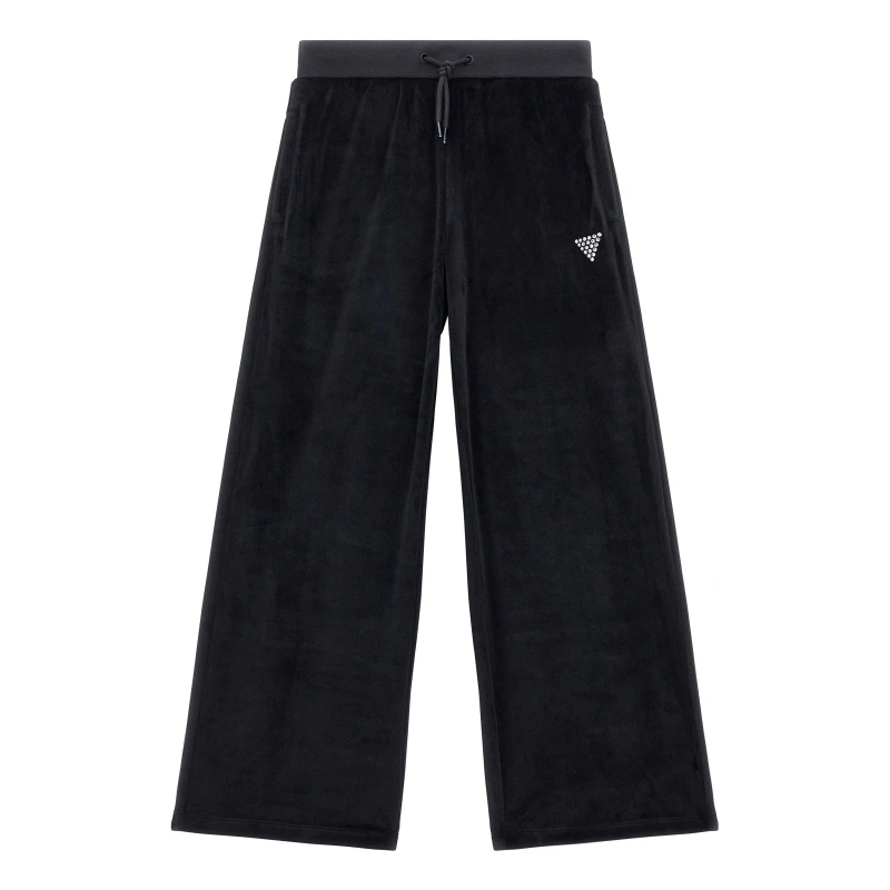 Image of Guess Velvet Joggers Juniors - Black 7 - 8 Years