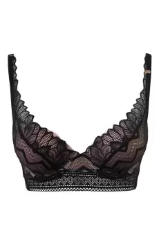 Image of Wonderbra Padded Triangle Tribal Mix Longline Bra