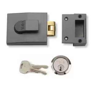 Image of Yale 81 Nightlatch Satin Chrome Rollerbolt