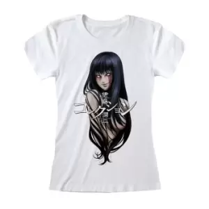 Image of Junji-Ito Womens/Ladies Tomie Fitted T-Shirt (S) (White/Black)