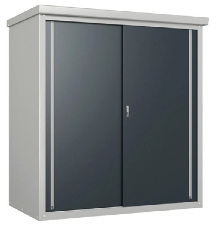 Image of 3'1 x 3'2 Trimetals Guardian D33 Metal Storage Shed (0.94m x 0.98m)