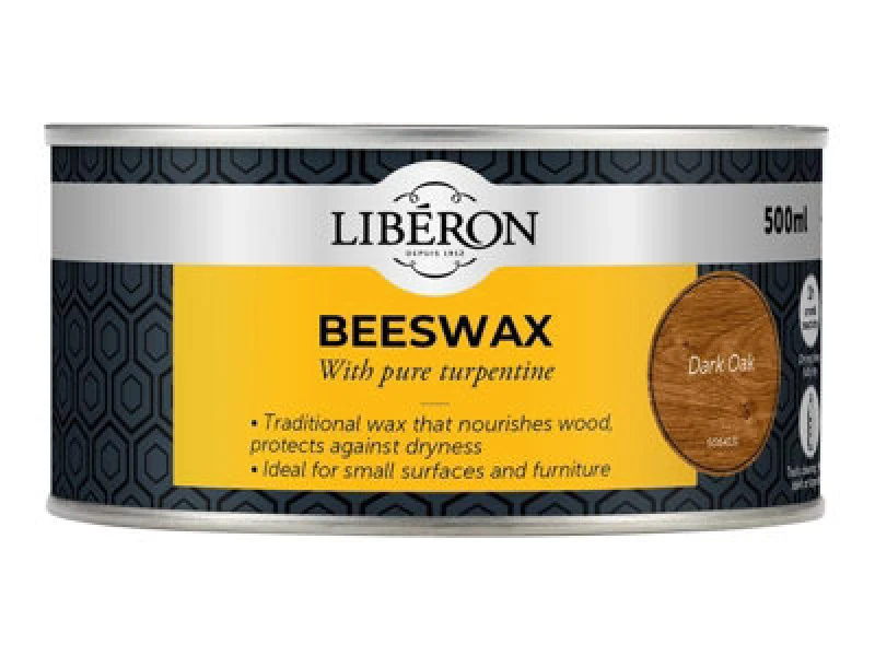 Image of Liberon 126898 Beeswax Paste Dark Oak 500Ml Libbpd500N