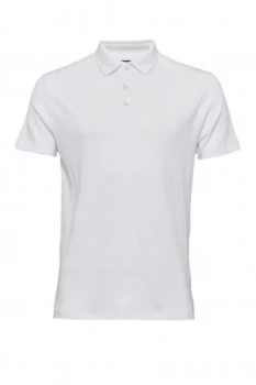 Image of Mens French Connection Central Crepe Polo Shirt White