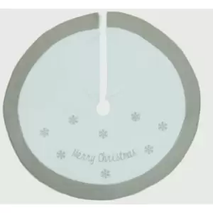 Image of Premier Merry Christmas Tree Skirt 90cm W/Grey - PL195064