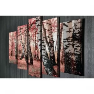 Image of BC008 Multicolor Decorative Canvas Painting (5 Pieces)