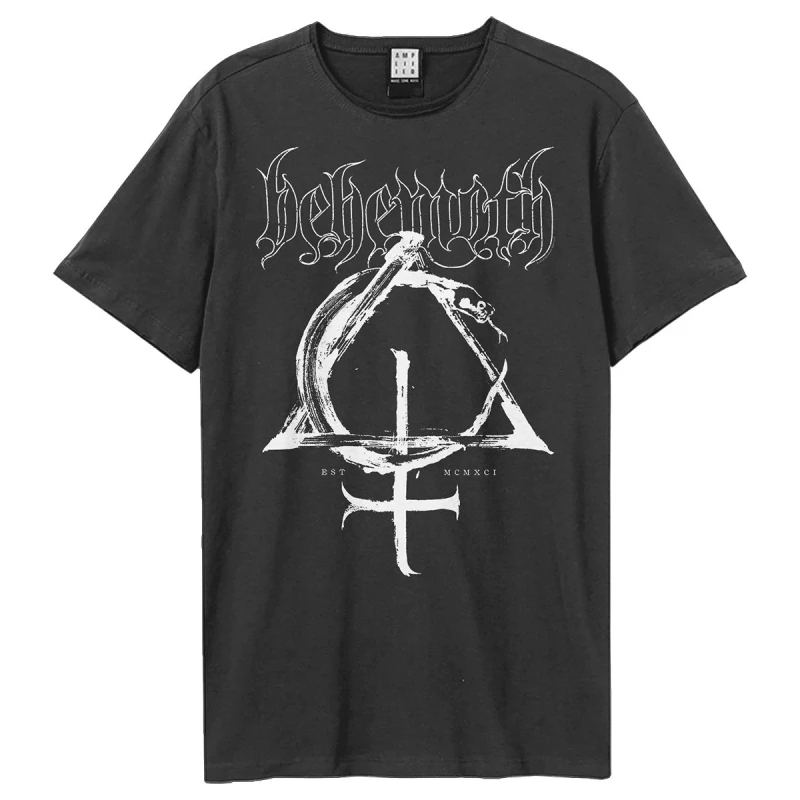 Image of Amplified Amplified Men Contra Natvram Behemoth T-Shirt in Charcoal Size: 3X-Large Charcoal XXXL Male 5063750277103