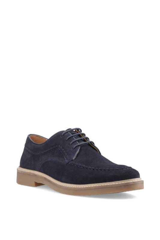 Image of Hush Puppies Mens Genny Shoe in Navy Size: 7 Navy Male 7