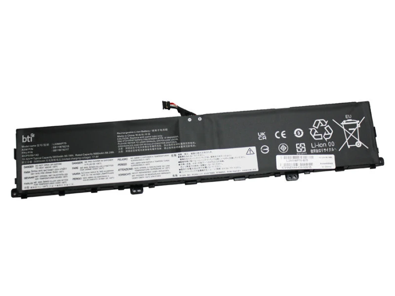 Image of BTI BTI 5B11B79218 compatible 90.1Wh 4-cell battery for Lenovo THINKPAD X1 EXTREME G4 5B11B79218-BTI