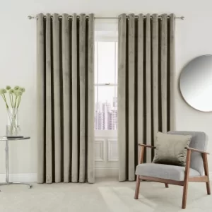 Image of Helena Springfield Escala Lined Curtains 90" x 90", Linen