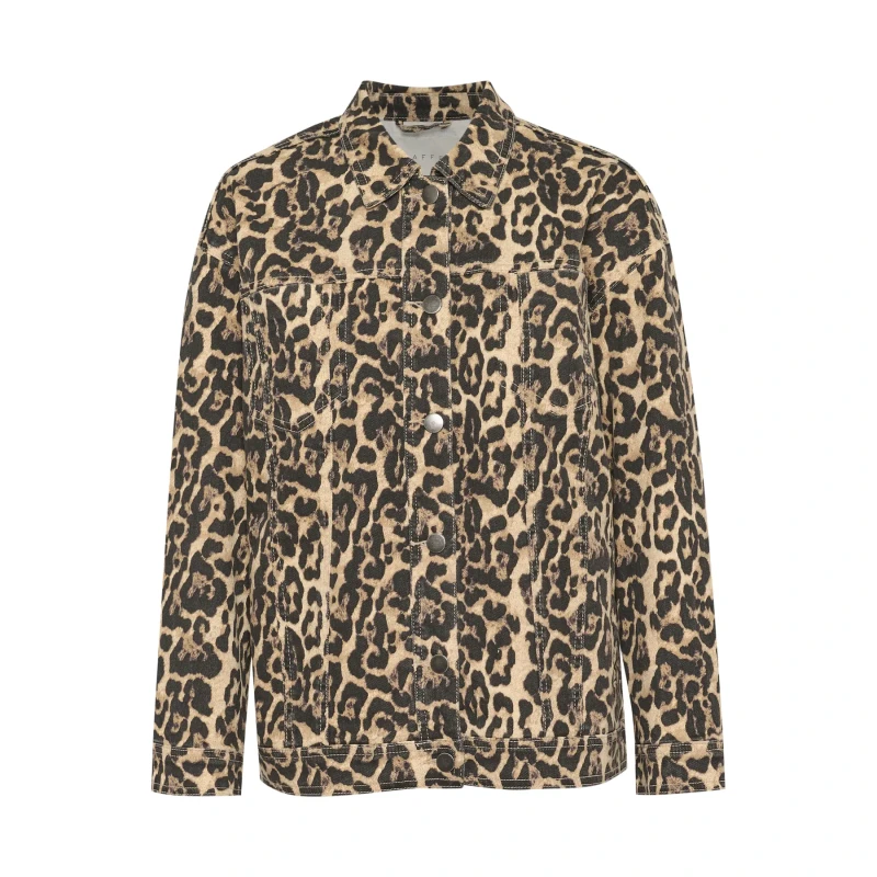 Image of Kaffe Womens denim jacket KAFFE Leonora Marron Female 40