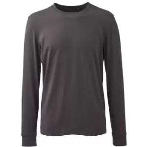 Image of Anthem Mens Long-Sleeved T-Shirt (M) (Charcoal Grey)