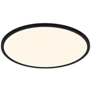 Image of Nordlux Oja Dimmable Integrated LED Semi Flush Light Black 3000/4000K IP54