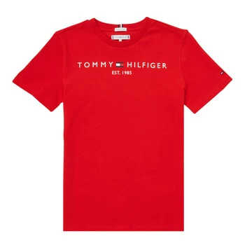 Image of Tommy Hilfiger SELINERA boys's Childrens T shirt in Red - Sizes 10 years,12 years