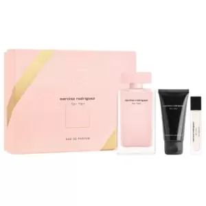 Image of Narciso Rodriguez For Her Gift Set 100ml Eau de Parfum + 10ml Eau de Parfum + 50ml Body Lotion
