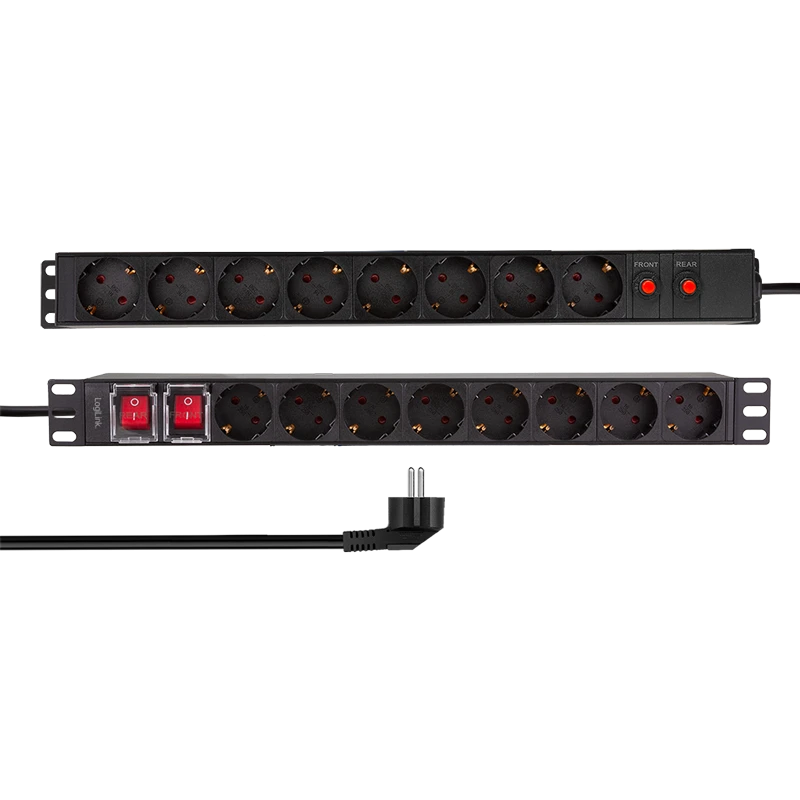 Image of LogiLink 19" PDU 16 x CEE 7/3 socket . with overload protection a