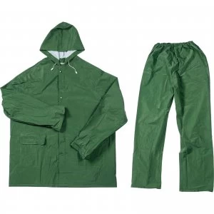 Image of Draper 2 Piece Lightweight Rain Suit Green One Size