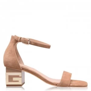Image of Guess Maeva Heeled Sandals - TAUPE
