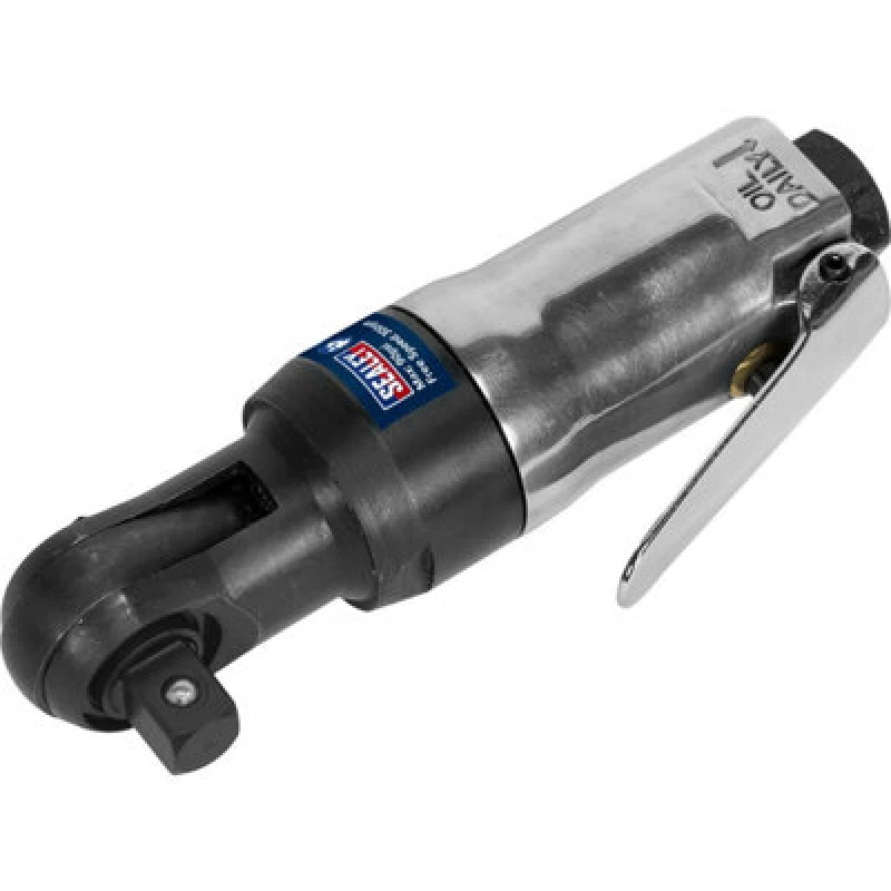 Image of Loops Air Powered Twist-Reverse Ratchet Wrench - 3/8 Inch Sq Drive - Stubby Design Multi