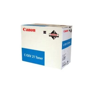 Image of Canon CEXV21 Cyan Laser Toner Ink Cartridge