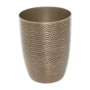 Image of Interiors By Ph Etched Aluminium Tumbler Gold Finish