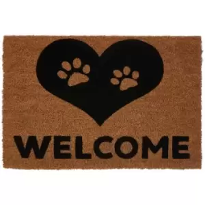 Image of Paw Heart Doormat - Premier Housewares