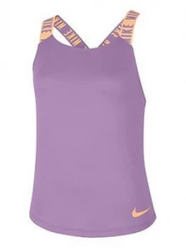 Image of Nike Older Girls Dry Elastika Tank Top - Violet