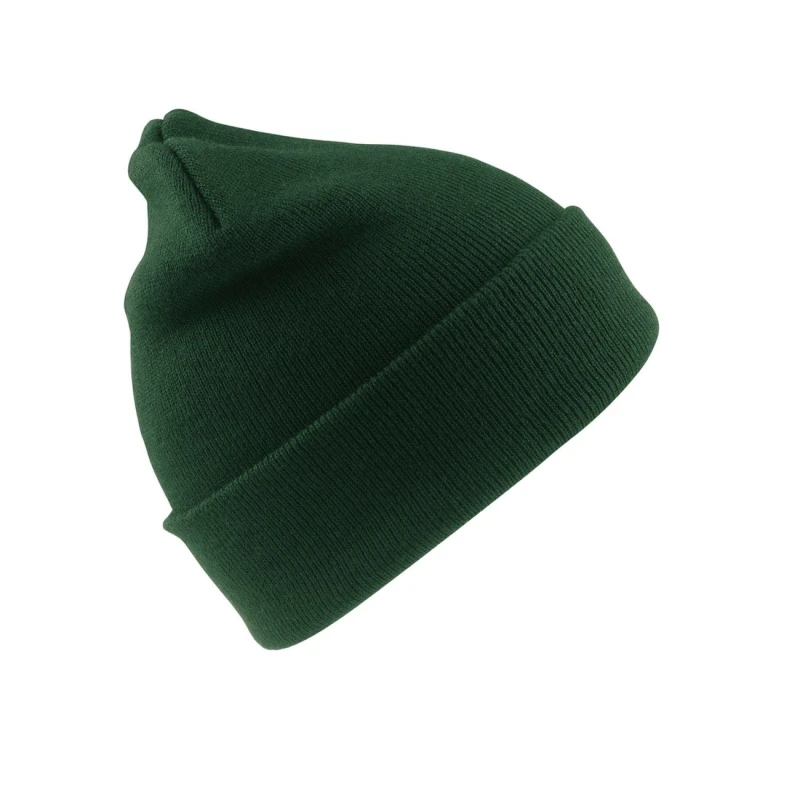 Image of Result Wool Ski Hat in Bottle Green Bottle Green Unisex One Size