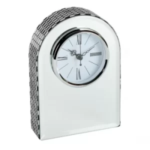 Image of HESTIA Glass Mirror Arched Mantel Clock