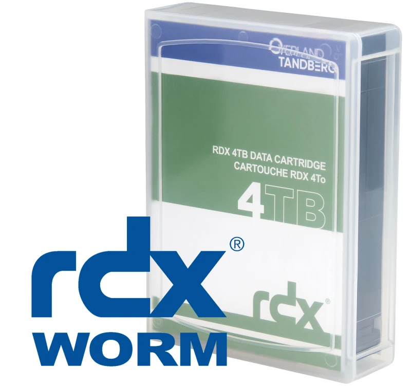 Image of Overland-Tandberg O-T RDX 4.0TB WORM Cartridge (single)