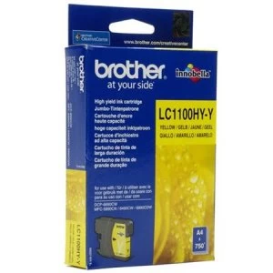 Image of Brother LC1100 Yellow Ink Cartridge
