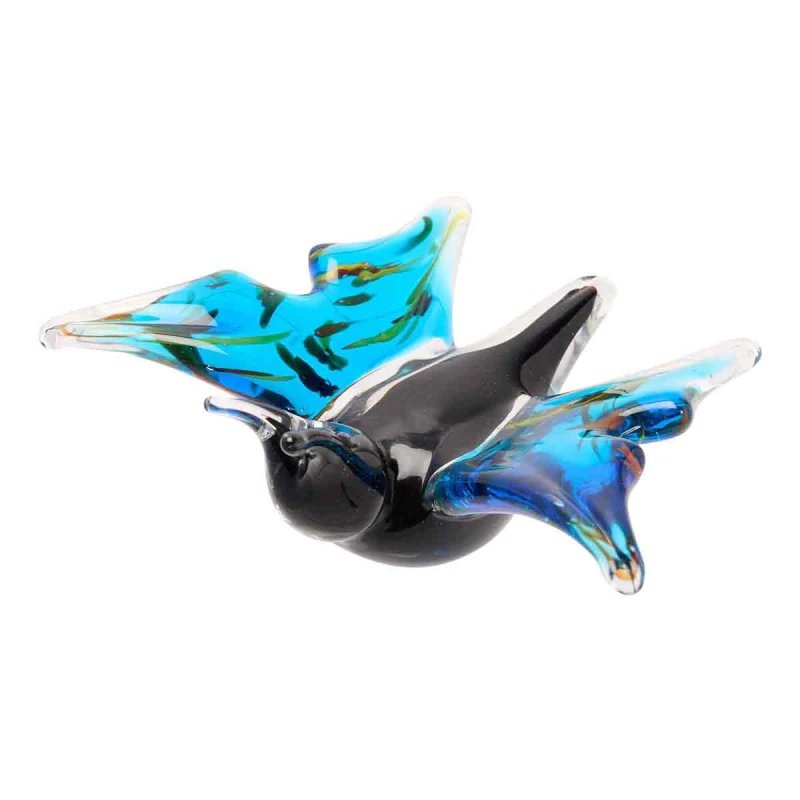 Image of Objets d'Art Objets dArt Glass Figurine - Butterfly Multi unisex