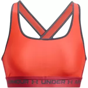Image of Under Armour Crossback Mid Sports Bra - Orange