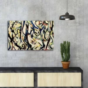Image of FAMOUSART-045 Multicolor Decorative Canvas Painting