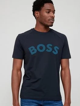 Image of BOSS Naps Logo T-Shirt - Dark Blue , Dark Blue Size M Men