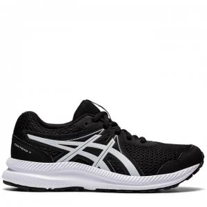 Image of Asics Gel Contend 7 Running Shoes Juniors - Black/White
