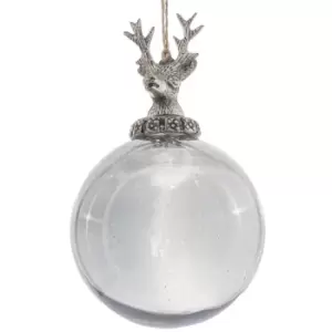 Image of The Noel Collection Smoked Midnight Stag Top Bauble