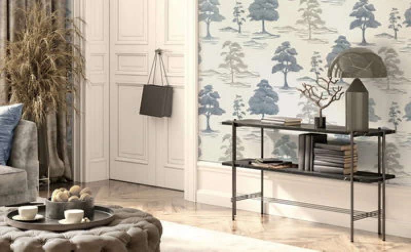 Image of Belgravia Decor Carlotta Tree Blue / Cream