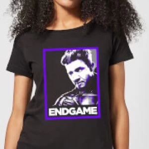 Image of Avengers Endgame Hawkeye Poster Womens T-Shirt - Black - 5XL