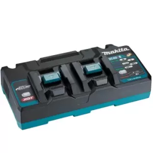 Image of Makita DC40RB XGT 40v Max Twin Port Battery Fast Charger 240v