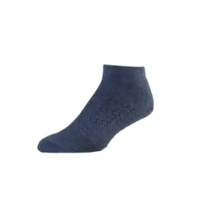 Image of Base 33 Mens Gripped Ankle Socks (L) (Navy)