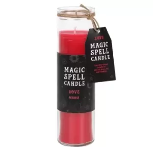 Image of Red Rose Love Magic Spell Tube Candle