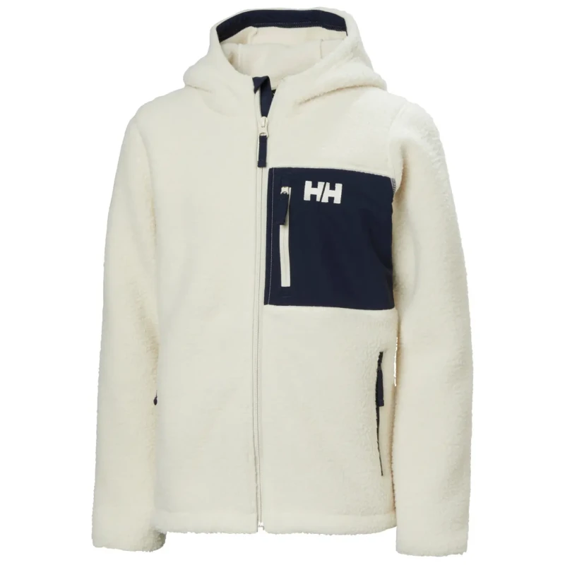 Image of Helly Hansen Children's hooded fleece Helly Hansen Champ Pile 2.0 Beige Unisex 11 ans