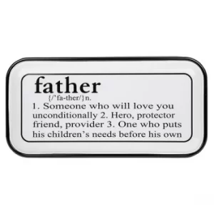 Image of Vintage Enamel Plaque Oblong Father