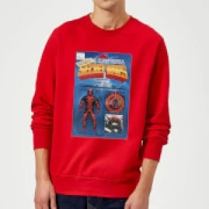 Image of Marvel Deadpool Secret Wars Action Figure Sweatshirt - Red - S