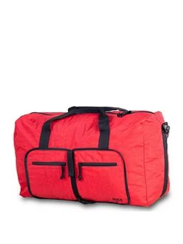 Image of Rock Luggage Members HA-0022-RE Large Foldaway Red Suitcase