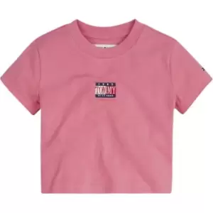 Image of Tommy Hilfiger Timeless Crop T Shirt - Pink